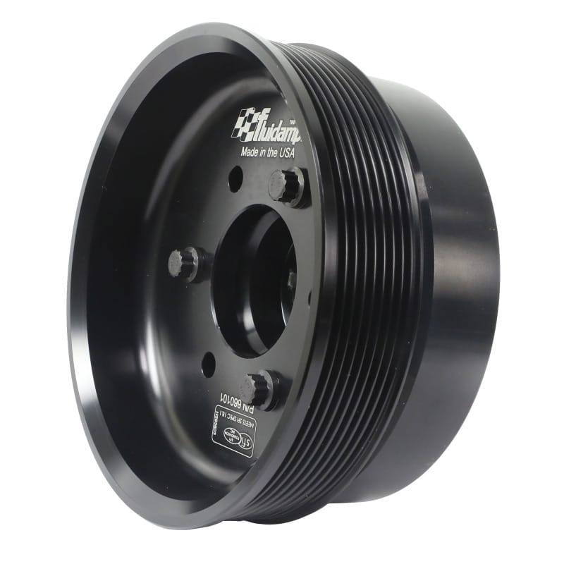 Fluidampr — Fluidampr Chevy LSX 6-1/4in Damper w/Single 8 Rib 6.57in Dia Pulley Steel Internally Balanced Damper
Harmonic Balancer