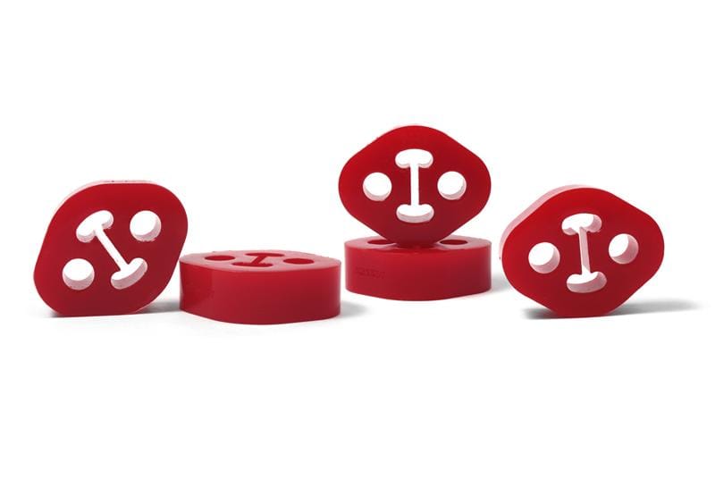 Perrin Performance — PERRIN Subaru / Universal 12mm ID 1.5in. Hole Offset Exhaust Hanger - Red (Sold Individually)