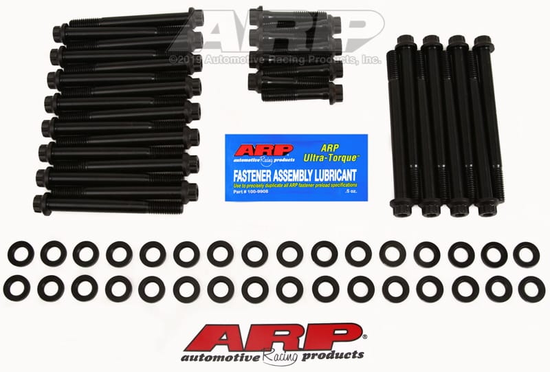 ARP — ARP BB Chevy w/Dart Chevy Bowtie Head Bolt Kit-Black