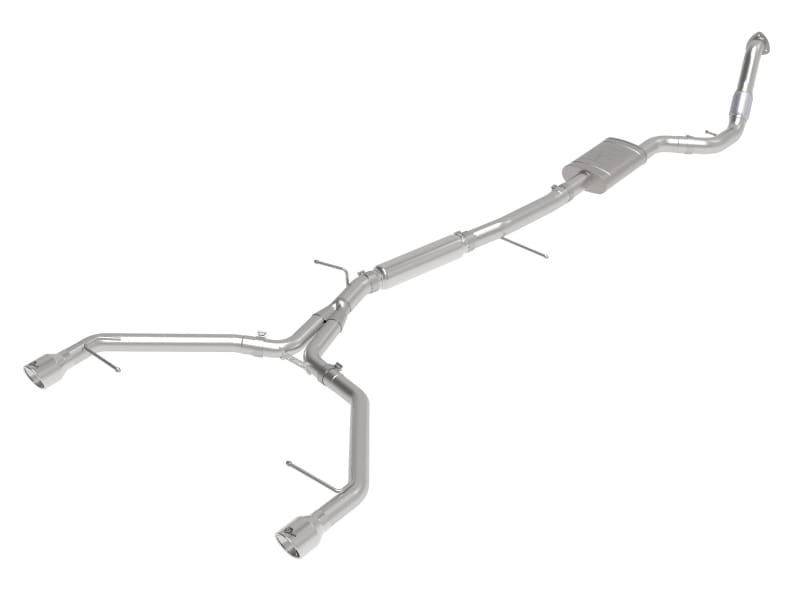 aFe — aFe 17-19 Audi A4 (B9) MACH Force-Xp 3in to 2.5in 304 SS Cat-Back Exhaust System-Dual Polished Tips
Cat-Back Exhaust