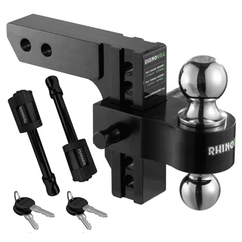 Rhino USA — Rhino USA 10In Heavy Duty Drop Hitch - 2.5In (Black)