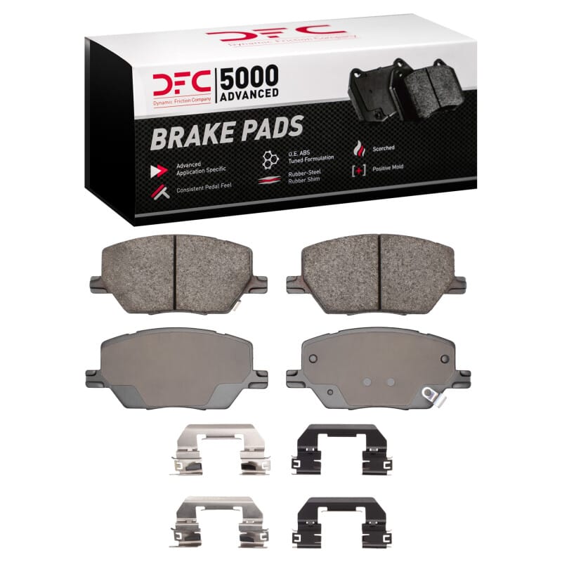 DFC — DFC 15-21 Fiat 500X Front 5000 Advanced Ceramic Brake Pads and Hardware Kit
DFC Brake Pad Set