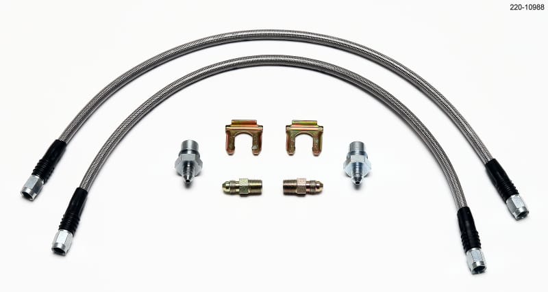 Wilwood — Wilwood Flexline Kit Universal. 18in M10 x 1.0 BF to 1/8-27 NPT
FLEXLINE KIT