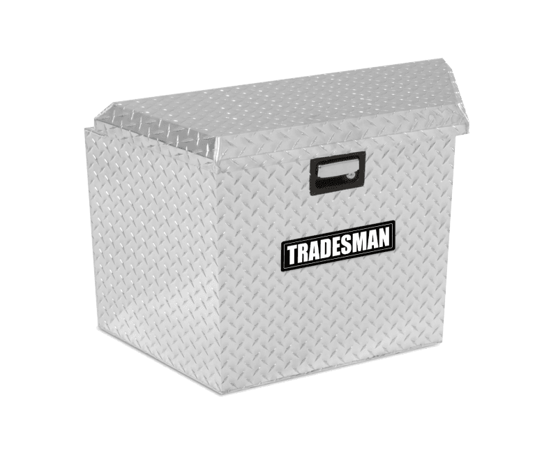 Tradesman — Tradesman Aluminum Trailer Tongue Storage Box (21in.) - Brite