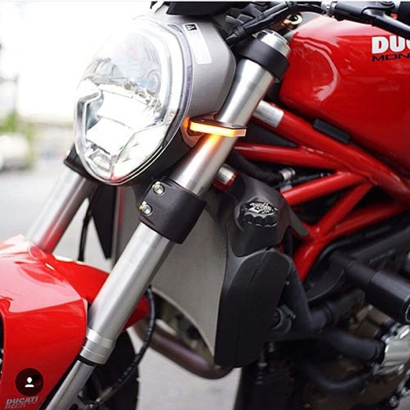 New Rage Cycles — New Rage Cycles 09-13 Ducati Monster 1100 Front Turn Signals w/Load EQ