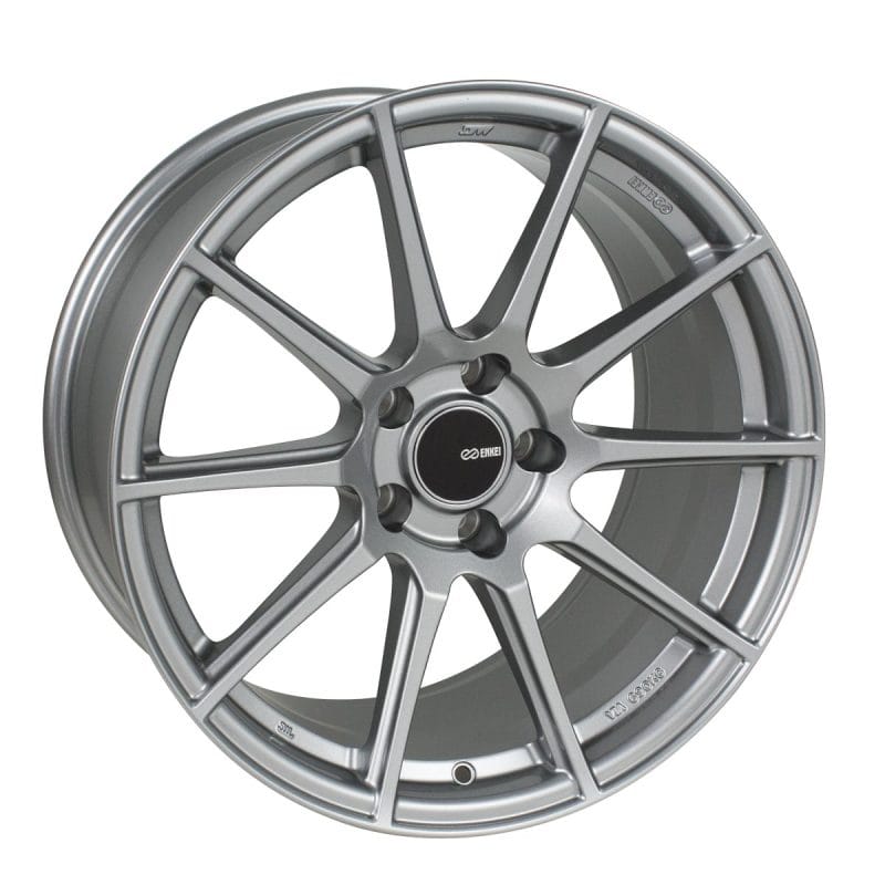 Enkei — Enkei TS10 18x8 45mm Offset 5x100 Bolt Pattern 72.6mm Bore Dia Grey Wheel