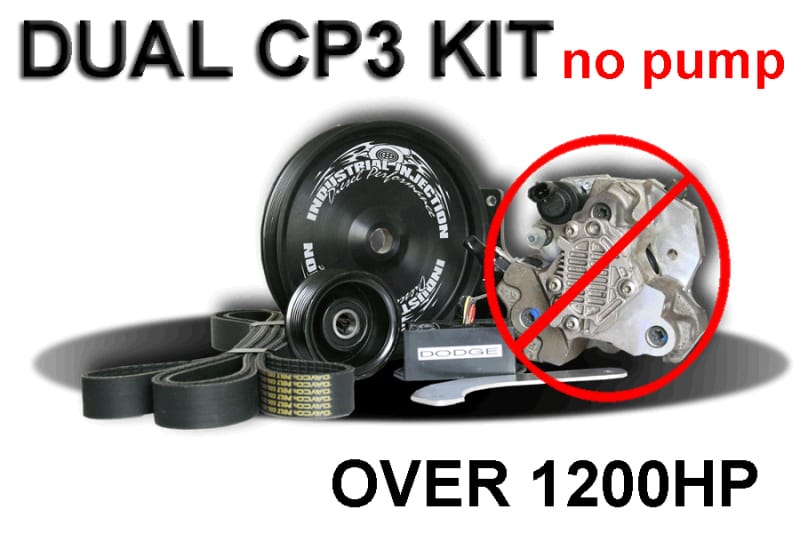 Industrial Injection — Industrial Injection 2003-13 Dodge 5.9L CR Dual Cp3 Kit Dodge 1200+ Hp (Kit Only)