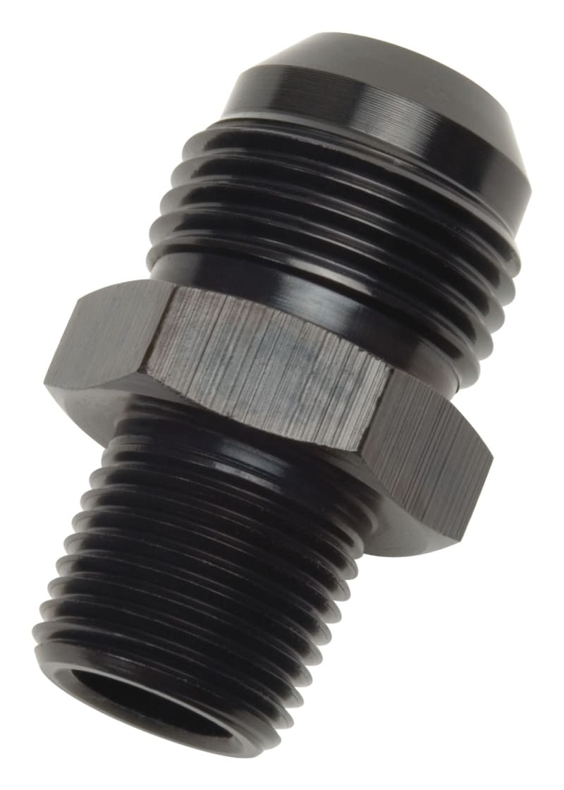Russell — Russell Performance -8 AN 1/4in NPT Straight Black Flare to Pipe Adapter
Adapter Fitting