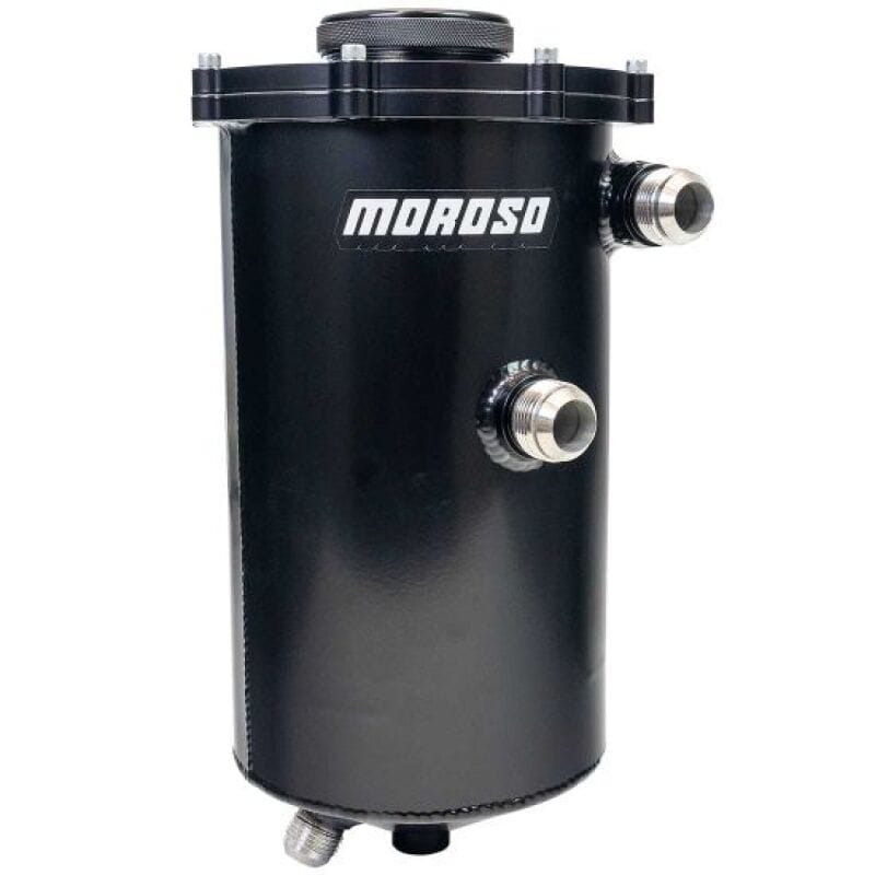 Moroso — Moroso 2 Piece 15in Tall 7in Dia 7 Quart Dry Sump Tank - Black