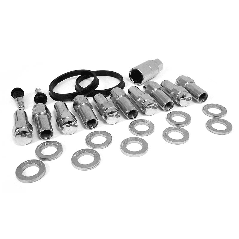 Race Star — Race Star 14mm x 1.5 .50in Shank w/ 7/8in Head Closed End Lug Kit (No Hubring) - Set of 10