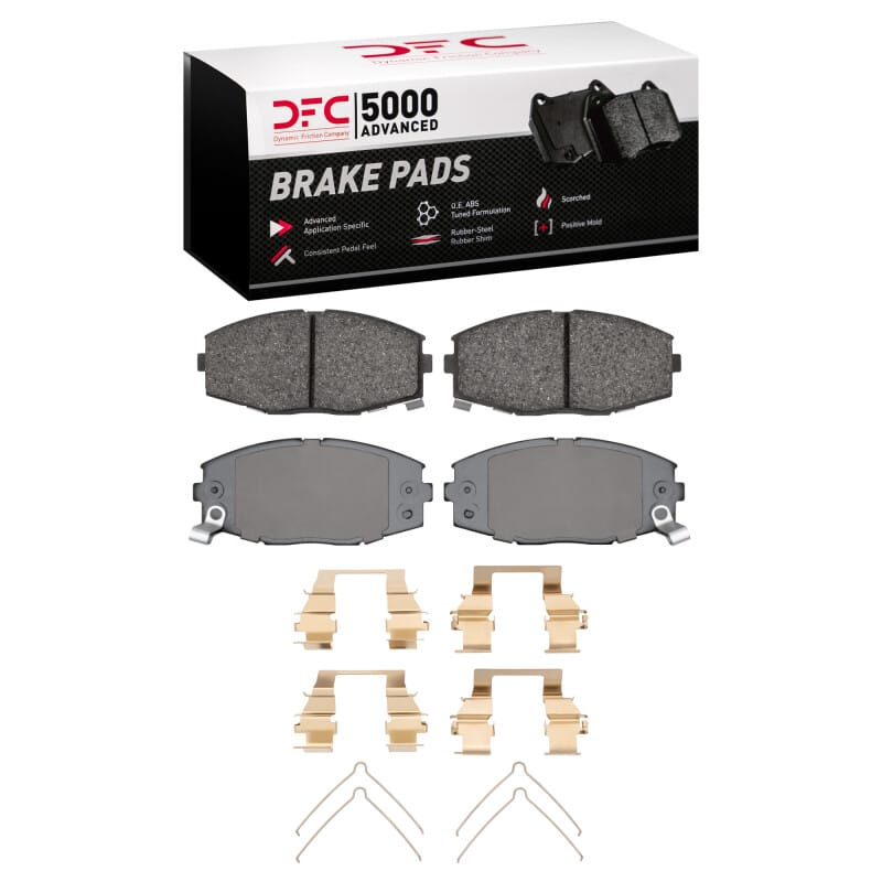 DFC — DFC 86-92 Toyota Supra Front 5000 Advanced Ceramic Brake Pads and Hardware Kit
DFC Brake Pad Set