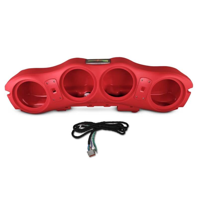 DS18 — DS18 Jeep 2024+ JL/JLU/JT Overhead Soundbar Fits 4 x 8in Speakers (Not Included) LEDs- Red