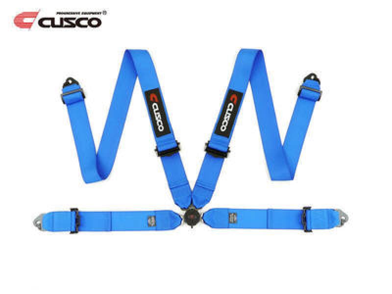 Cusco — Cusco Universal 4 Point 3in Width Racing Harnesses - Blue