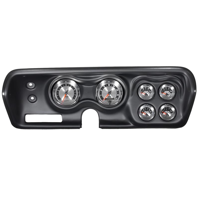 AutoMeter — GAUGE KIT, 6 PC, BBODY/CHRGR/GTX/RDRNR/SAT 71-74, RPM/MPH/FUEL/OILP/WTMP/BAT, AM