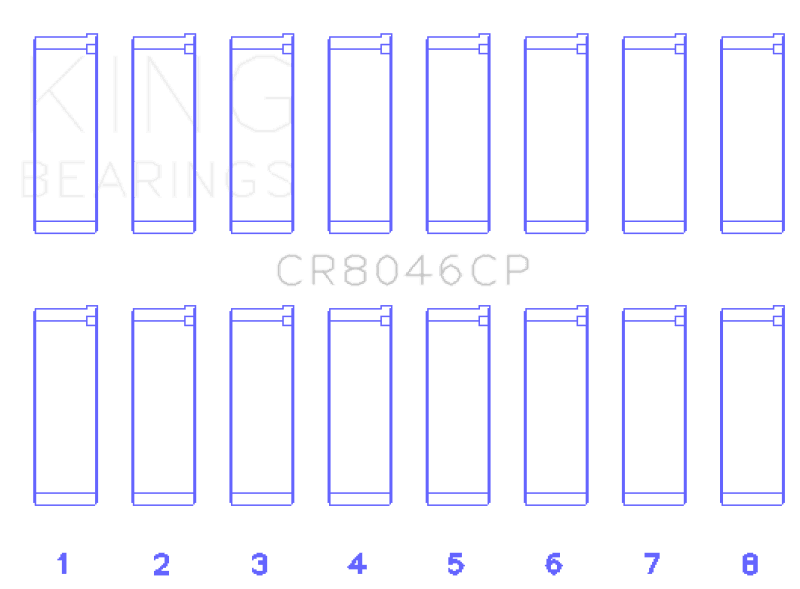 King Engine Bearings — King Engine Bearings Porsche M 48.00/M 48.50 (Size +0.25mm) Connecting Rod Bearing Set
Engine Bearing