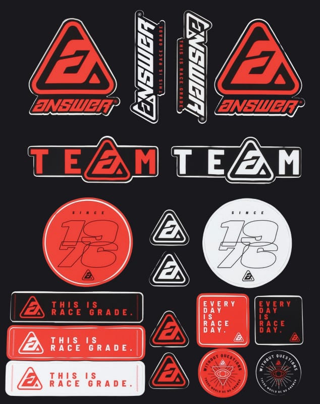 Answer — Logo Sticker Sheet