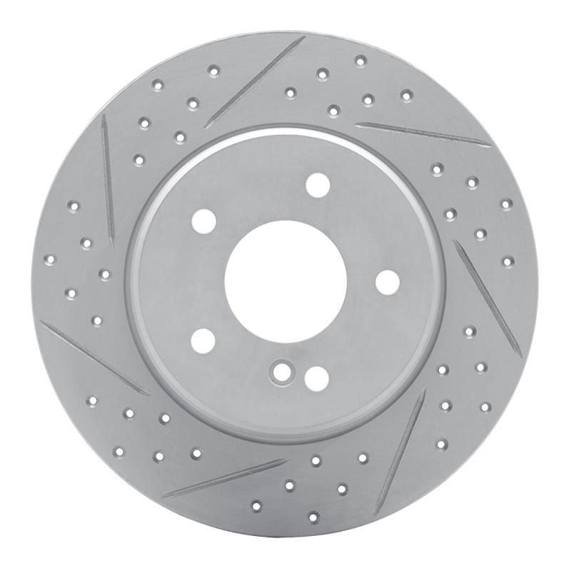 R1 Concepts — R1 94-11 Mercedes-Benz E420 Rear Left Drilled & Slotted Geo-Carbon Rotor