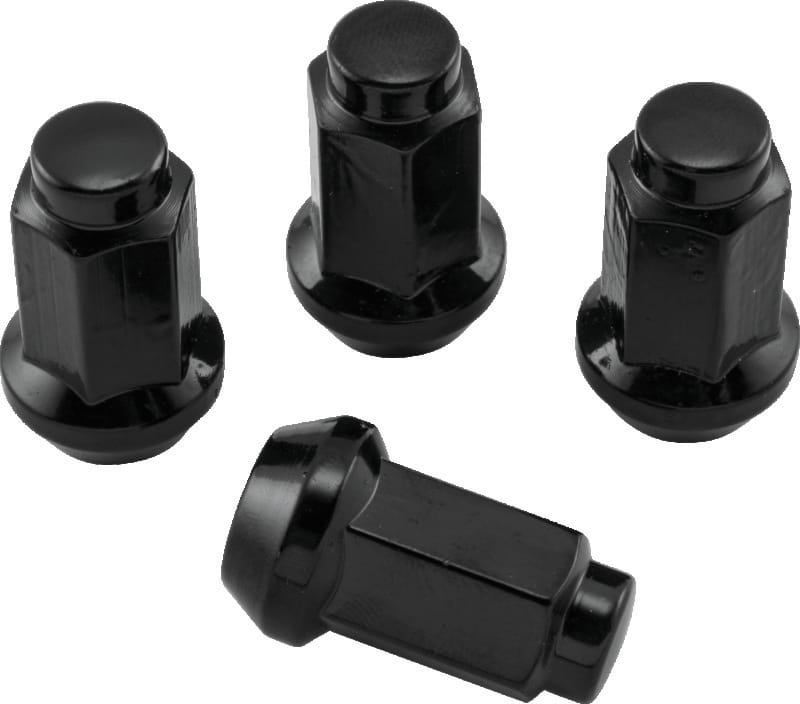 QuadBoss — Lug Nuts, 3/8in 24, 14 mm. OD, Black