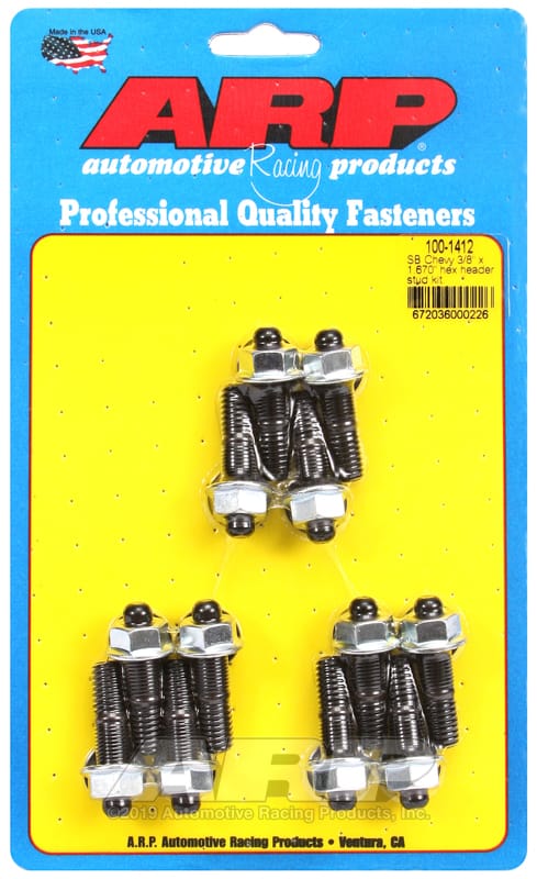 ARP — ARP SB Chevy 3/8 x 1.670in Hex Header Stud Kit