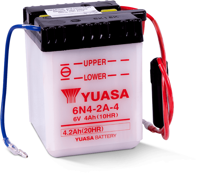 Yuasa Battery — Yuasa 6N4-2A-4 Conventional 6-Volt Battery