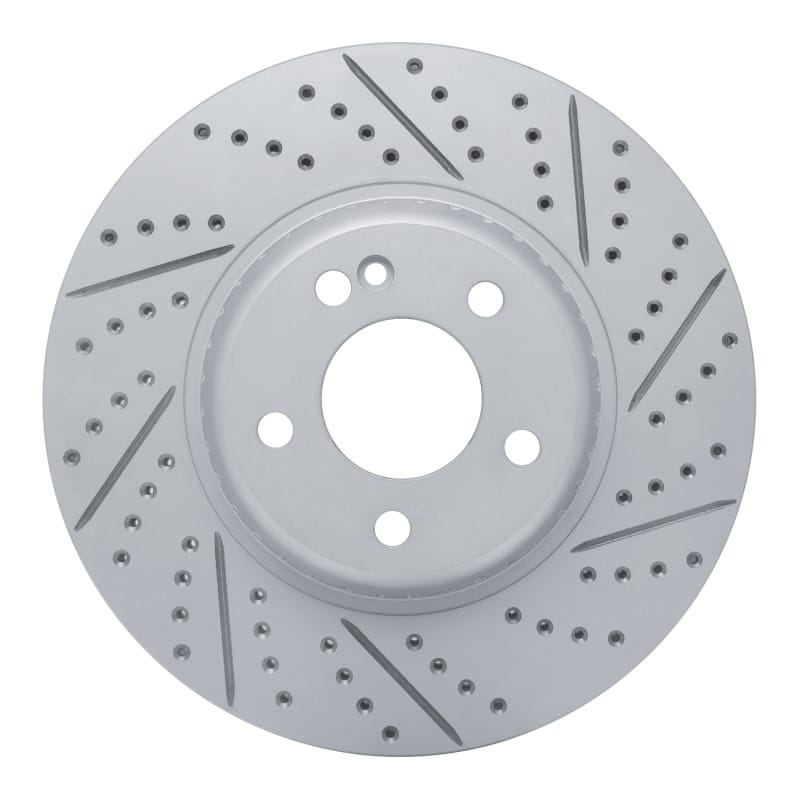 R1 Concepts — R1 16-23 Mercedes-Benz Glc300 Rear Right Drilled & Slotted Geo-Carbon Rotor