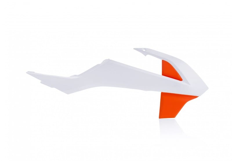 Acerbis — Acerbis 16-23 KTM SX65/ 21-23 GasGas MC65 Radiator Shroud - 20 White/ 16 Orange