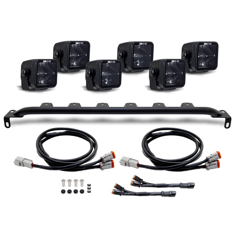 Borne Off-Road — Borne Off-Road 2021+ Ford Bronco Direct Fit Light Pods - Mod Bumper - 6x Pods - Bumper - Up