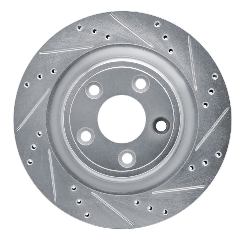 R1 Concepts — R1 06-08 Jaguar S-Type Rear Right Drilled & Slotted Silver Brake Rotor
R1 Brake Rotor Drill