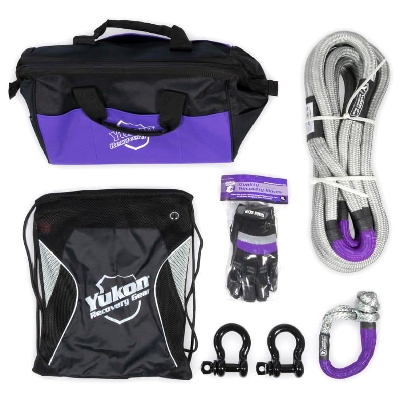 Yukon Gear & Axle — Yukon Gear Recovery Gear Kit w/7/8in Kinetic Rope
Yukon Recovery Kit