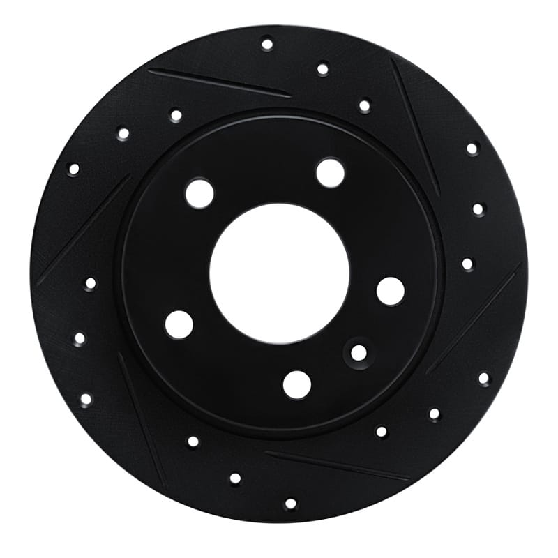R1 Concepts — R1 20-25 Buick Encore GX Rear Right Drilled & Slotted Black Brake Rotor