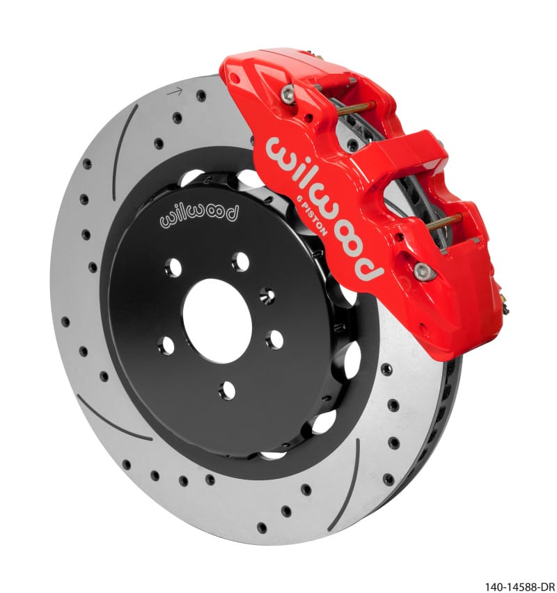 Wilwood — Wilwood AERO6 Front Kit 15.00in BBK - 08-12 Audi A4/A5/S5 - Drilled & Slotted Rotor - Red
BRAKE KIT