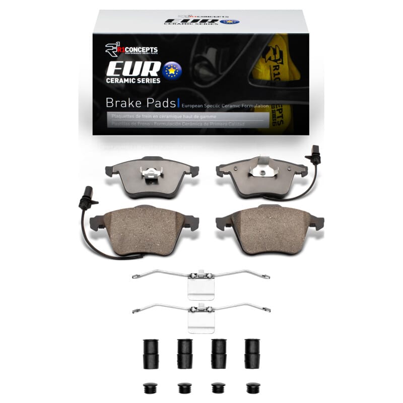 R1 Concepts — R1 2000-2011 Audi A4 (USA/Canada) Front R1 Euro Ceramic Pads & Hardware Kit
R1 Euro Ceramic Pads