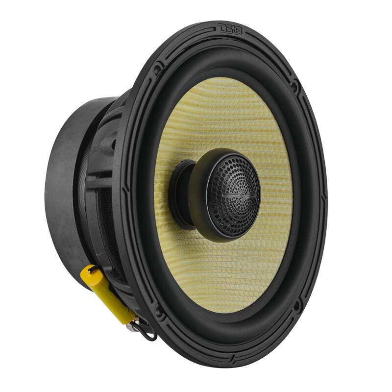 DS18 — DS18 Deluxe Quality 6.5in Coaxial 150 Watts RMS 4 ohm Yellow Straw + Composite Foam Cone