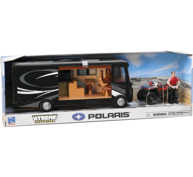 New Ray Toys — New Ray Toys Polaris Sportsman with RV Van and Figurine