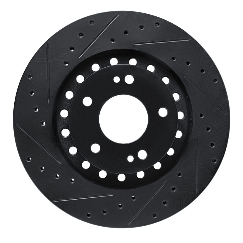 R1 Concepts — R1 93-99 Dodge STEALTH Front Left Drilled & Slotted Black Brake Rotor
R1 Brake Rotor Drill