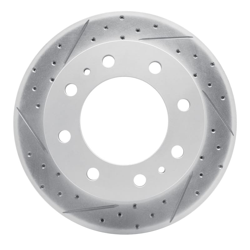 R1 Concepts — R1 99-20 Cadillac Deville Front Left Drilled & Slotted Geo-Carbon Rotor