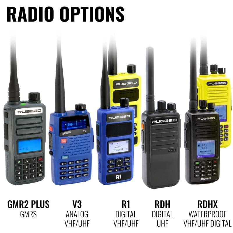 Rugged Radios — Rugged Radios ENDURO Moto Kit w/ R1 (Blue) - Business Band Radio