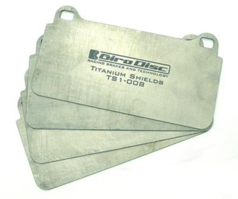 GiroDisc — GiroDisc Lamborghini Aventador (w/Iron Conversion) Front Titanium Pad Shields