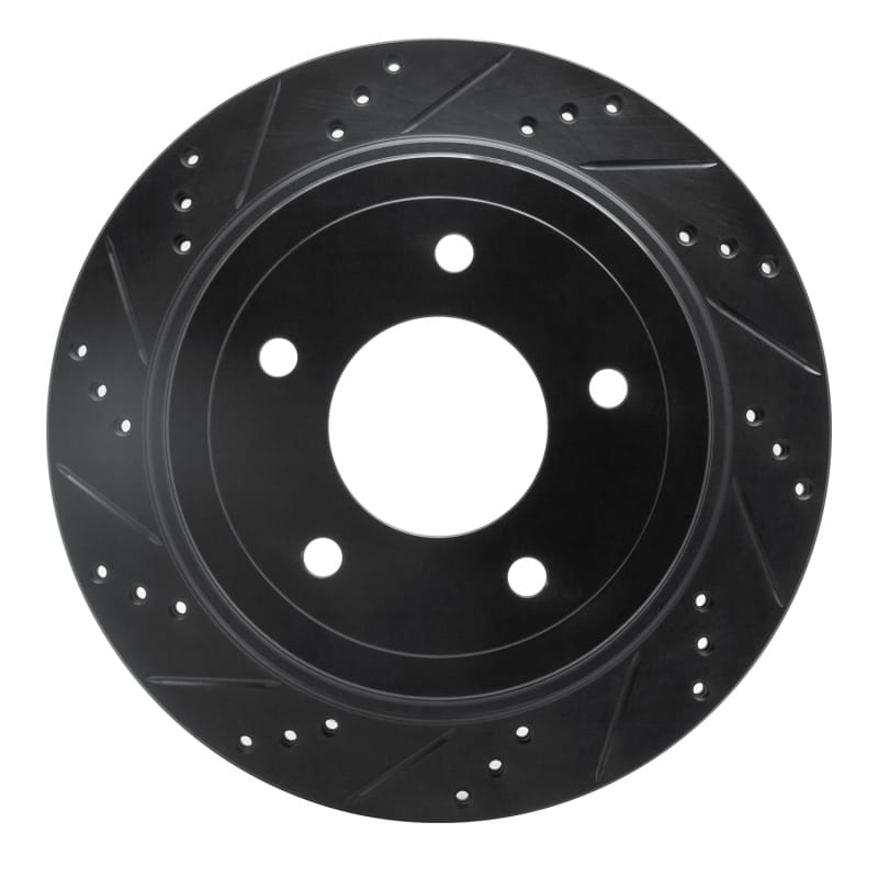 R1 Concepts — R1 04-06 Ford Econoline Rear Left Drilled & Slotted Black Brake Rotor
R1 Brake Rotor Drill