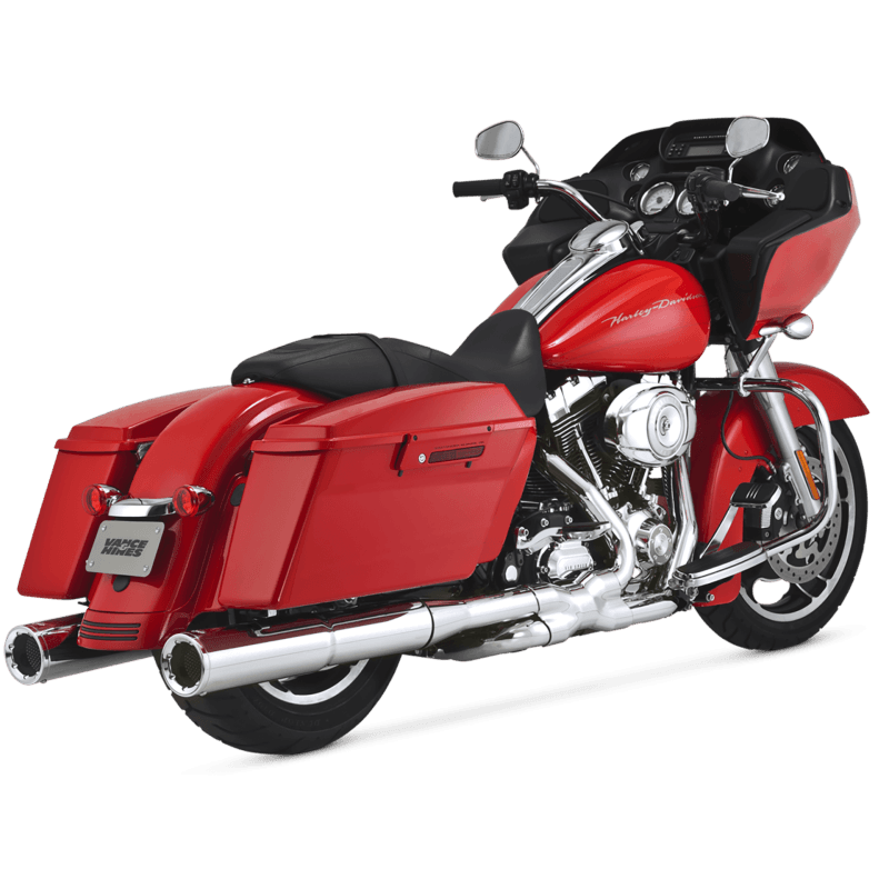 Vance and Hines — Vance & Hines HD Dresser 17-22 Hi-Output S/O Chrome Slip-On Exhaust