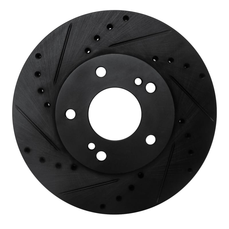 R1 Concepts — R1 89-90 Nissan 300ZX Front Left Drilled & Slotted Black Brake Rotor
R1 Brake Rotor Drill