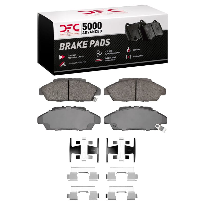 DFC — DFC 90-93 Honda Accord Coupe Front 5000 Advanced Ceramic Brake Pads and Hardware Kit
DFC Brake Pad Set