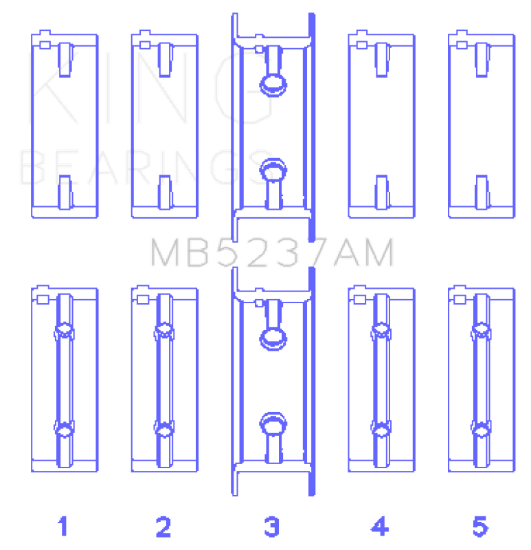 King Engine Bearings — King Engine Bearings Mitsubishi 4G12 (Size +0.25mm) Main Bearing Set
Engine Bearing