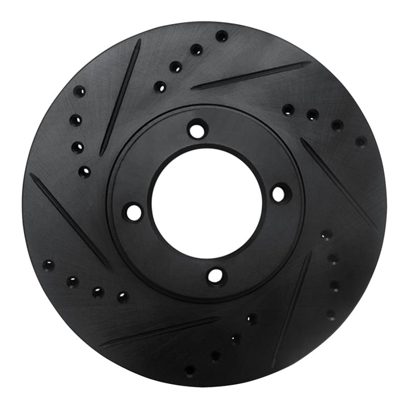 R1 Concepts — R1 86-89 Toyota Van Front Left Drilled & Slotted Black Brake Rotor
R1 Brake Rotor Drill