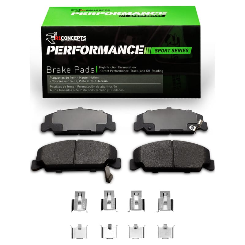 R1 Concepts — R1 84-00 Honda Accord Coupe Front Performance Sport Pads & Hardware Kit
R1 Performance Sport