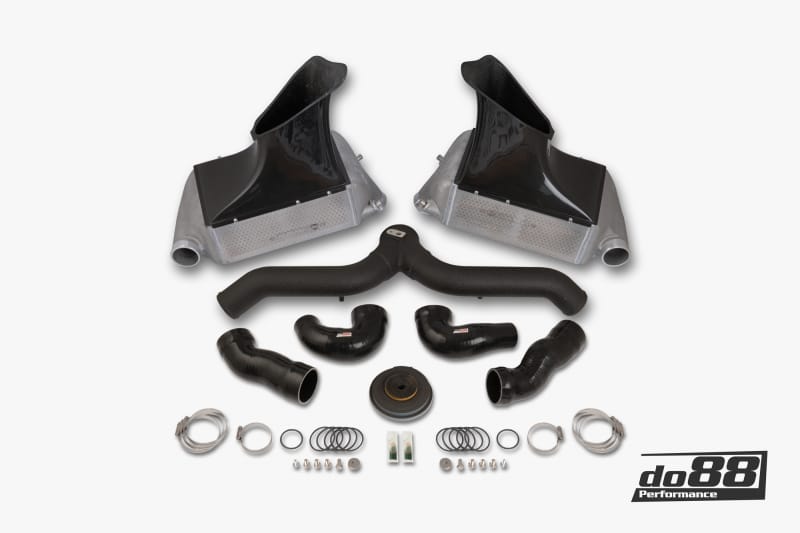 do88 — do88 07-09 Porsche 911 Turbo/GT2 (997.1) BigPack Intercooler Kit w/Black Pipe