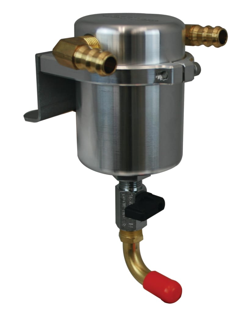Moroso — Moroso 11-14 Ford F-150 EcoBoost/5.0L Air/Oil Separator Catch Can - Large Body - Billet Aluminum