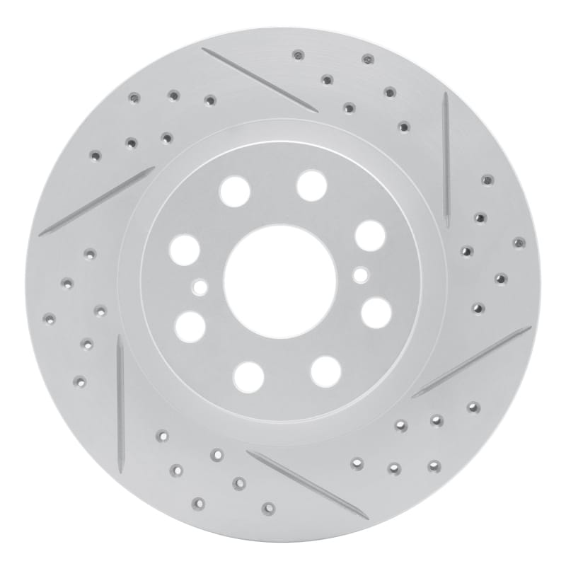 R1 Concepts — R1 00-05 Toyota Mr2 Spyder Rear Right Drilled & Slotted Geo-Carbon Rotor