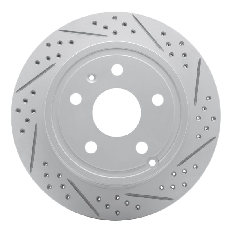 R1 Concepts — R1 10-17 Chevrolet Equinox Rear Right Drilled & Slotted Geo-Carbon Rotor