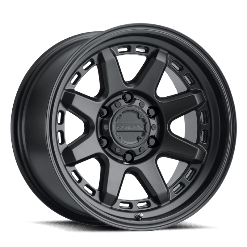 Raceline — Raceline 947B Scout 16x8in / 8x165.1 BP / 0mm Offset / 125.2mm Bore - Satin Black Wheel
